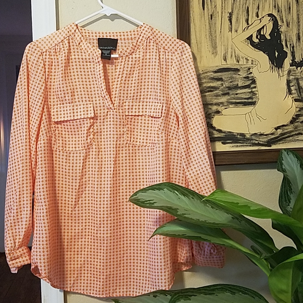 Orange Cynthia Rowley Blouse